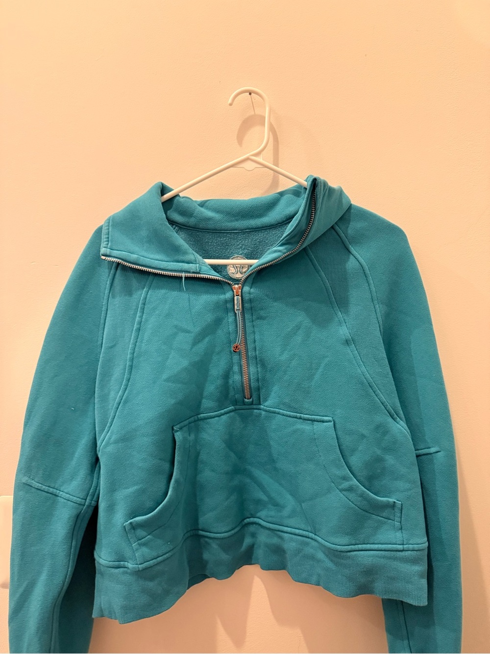 lululemon athletica Teal Half-Zip Pullover Hoodie